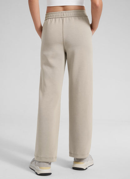 SoftAura Girls High Rise Wide Leg Sweatpant