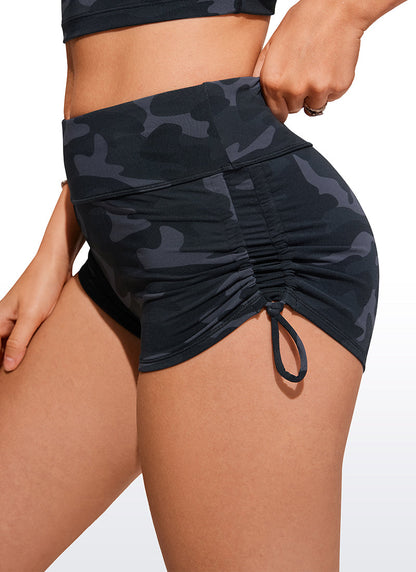 Sunshine Ruched Side High Rise Swim Short