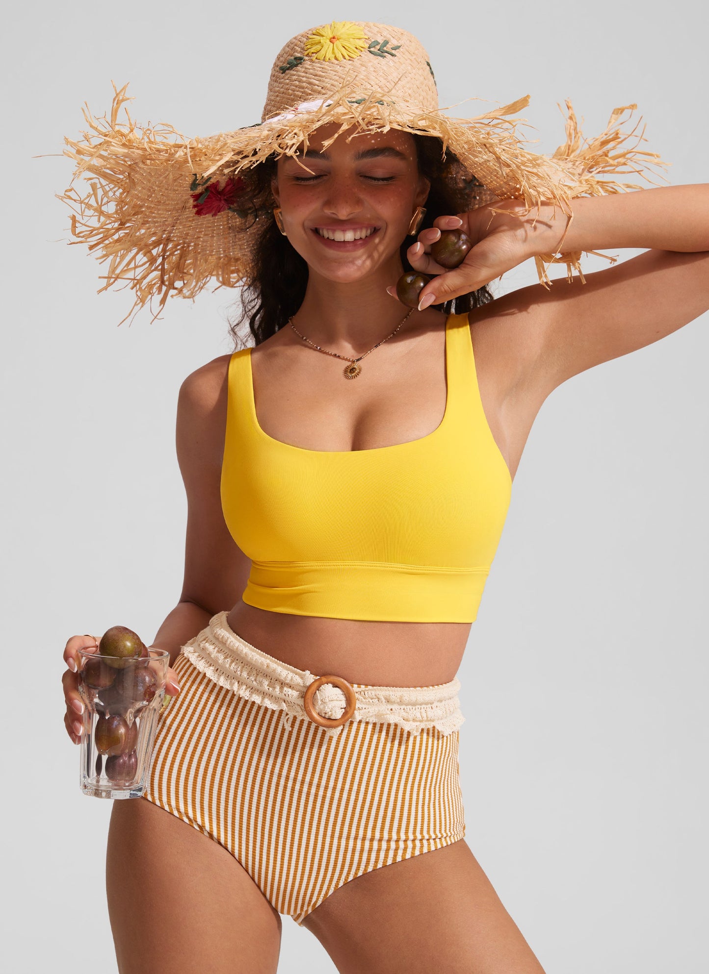 Supportive Modest Wide Straps Bikini Top