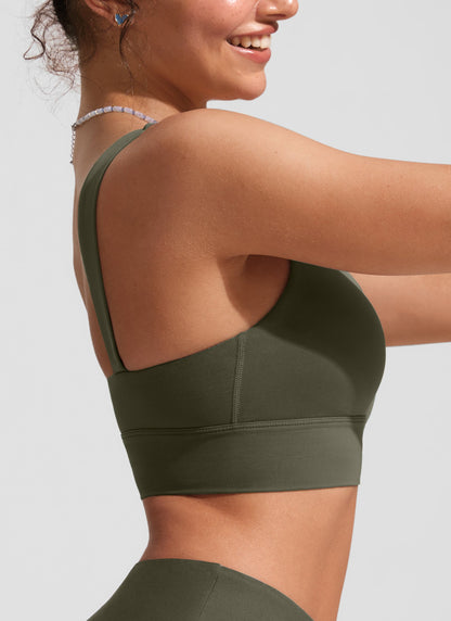 Supportive Modest Wide Straps Bikini Top