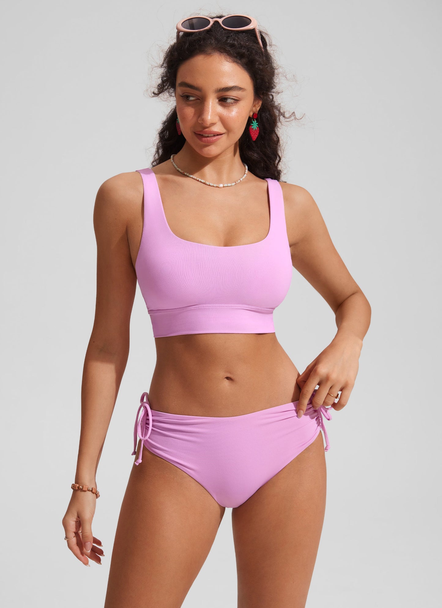 Supportive Modest Wide Straps Bikini Top