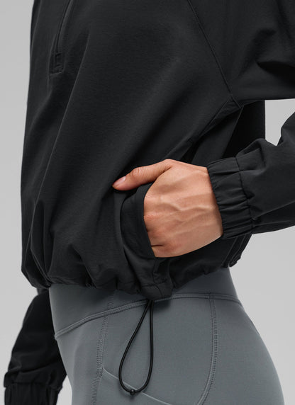 Half Zip Lightweight Pocket Long Sleeve