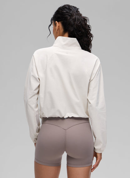 Half Zip Lightweight Pocket Long Sleeve