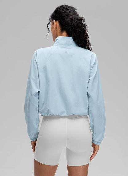 Half Zip Lightweight Pocket Long Sleeve