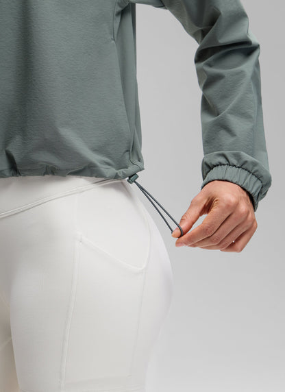 Half Zip Lightweight Pocket Long Sleeve