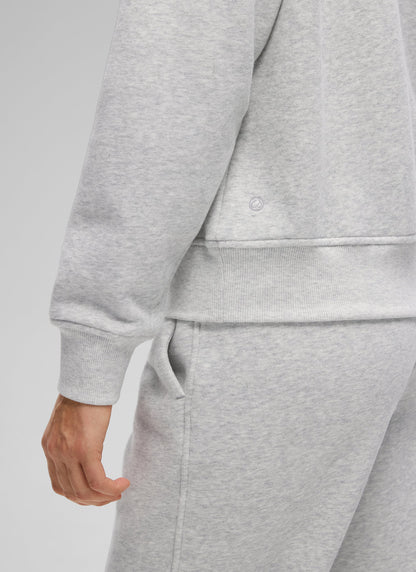 Fleece Lined Half Zip Funnel neck Sweatshirt