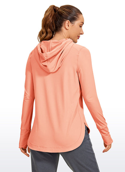Brushed Feeling Thumbhole Hoodie