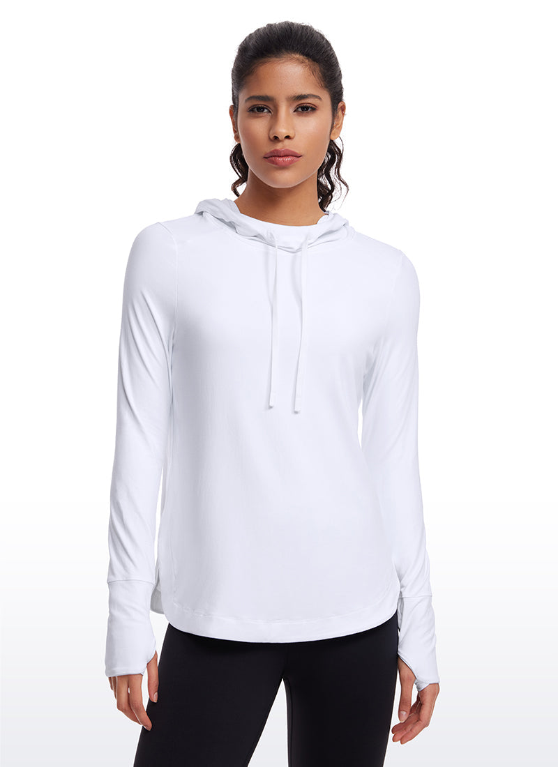 Brushed Feeling Thumbhole Hoodie