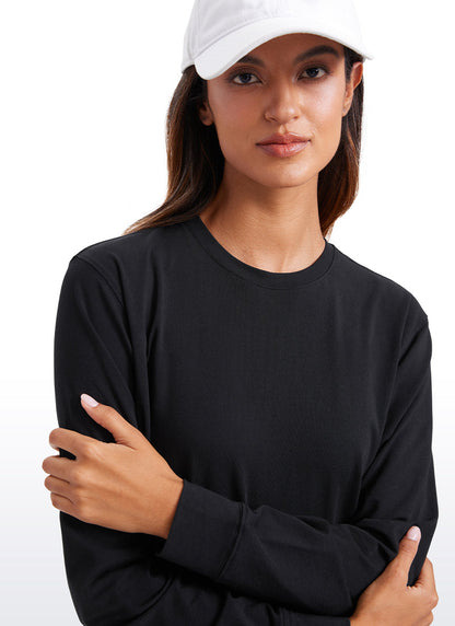 Pima Cotton Loose Fit Long Sleeve