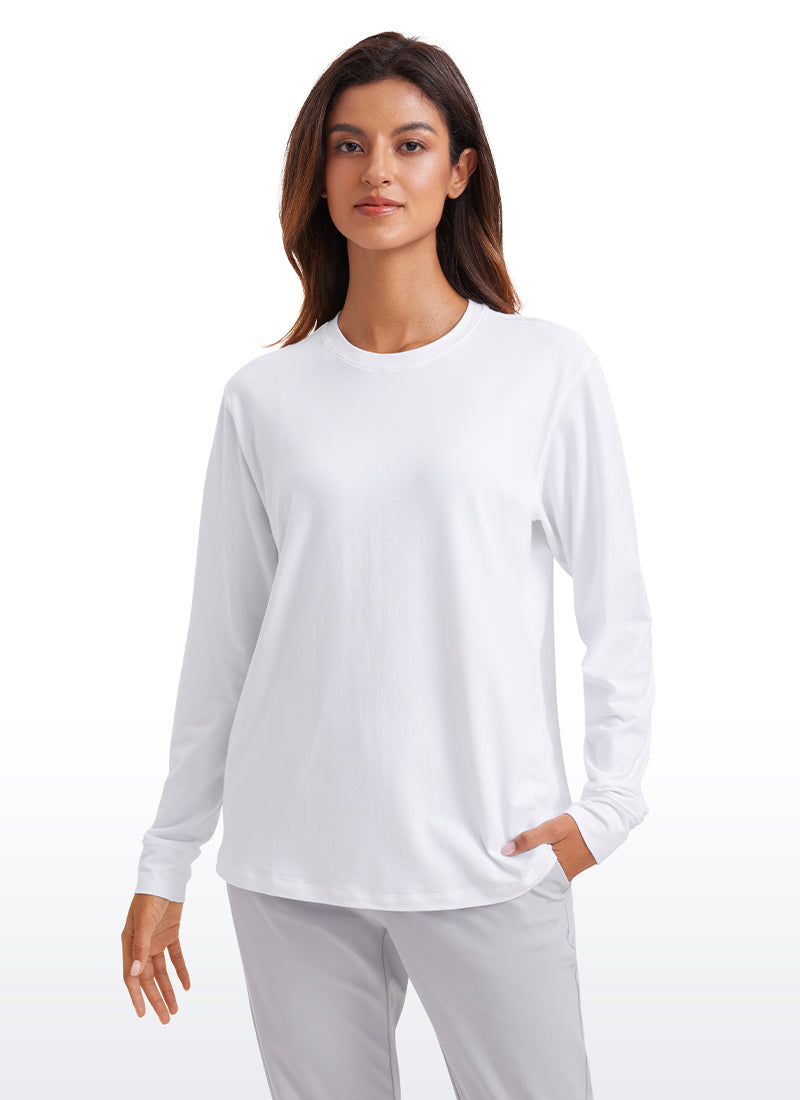 Pima Cotton Loose Fit Long Sleeve