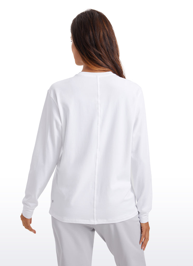 Pima Cotton Loose Fit Long Sleeve