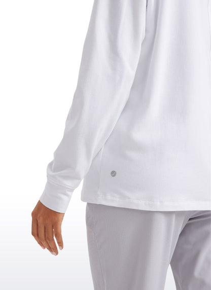 Pima Cotton Loose Fit Long Sleeve