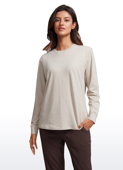 Pima Cotton Loose Fit Long Sleeve