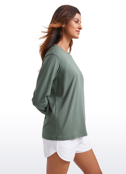 Pima Cotton Loose Fit Long Sleeve