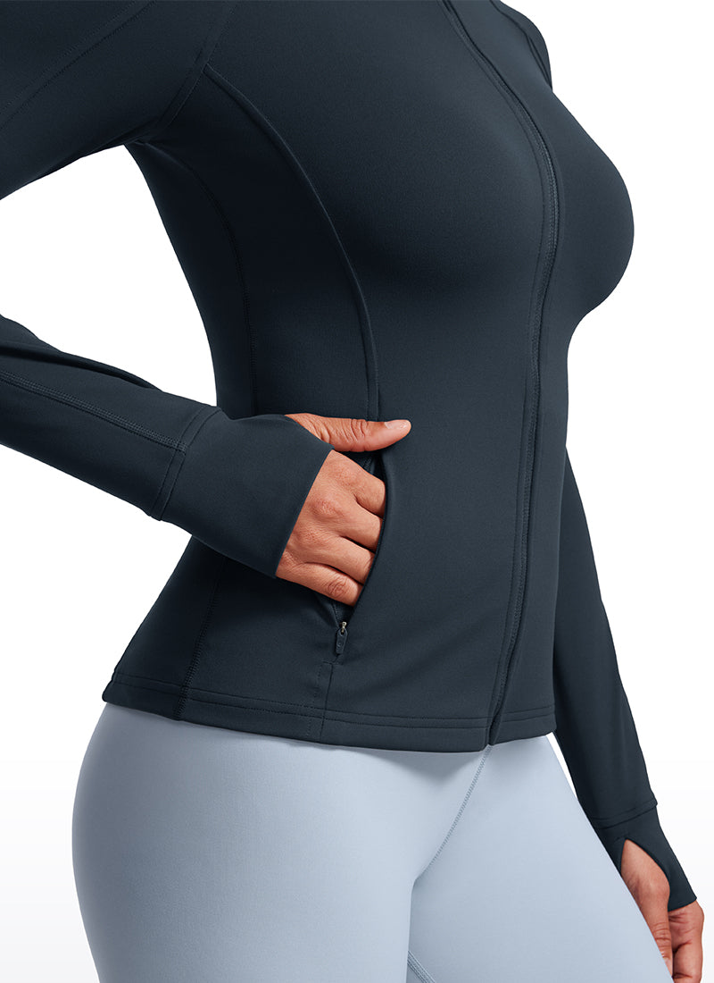 Butterluxe ThumbHole Full Zip Long Sleeve