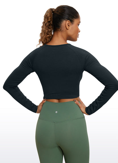 Seamless Slim Fit Cropped Long Sleeve
