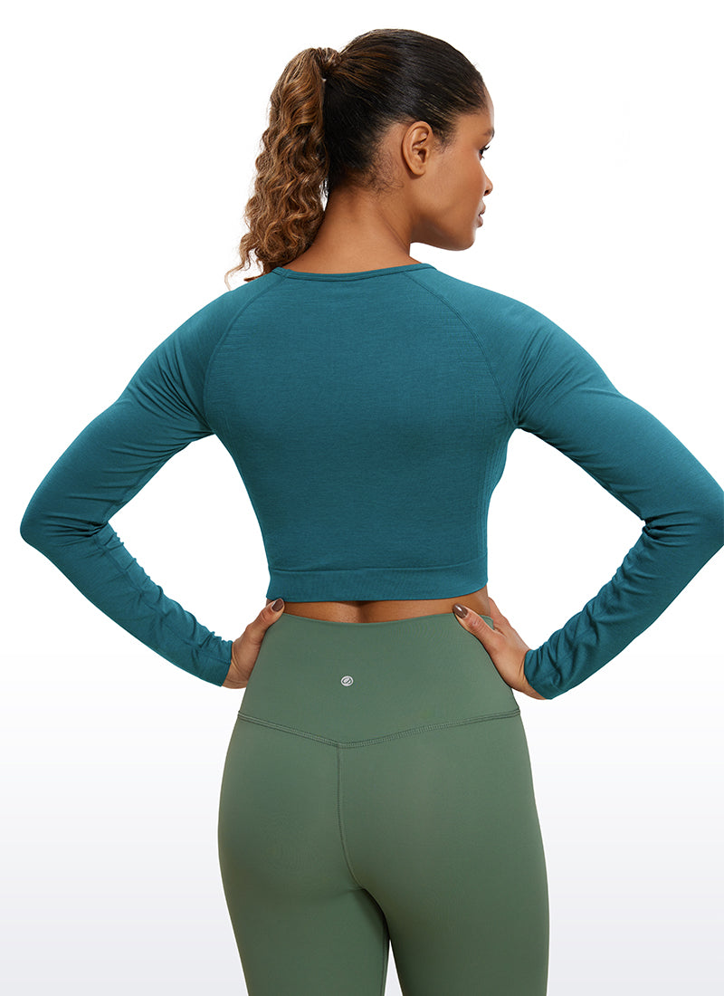 Seamless Slim Fit Cropped Long Sleeve