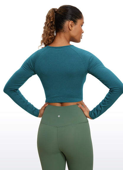 Seamless Slim Fit Cropped Long Sleeve