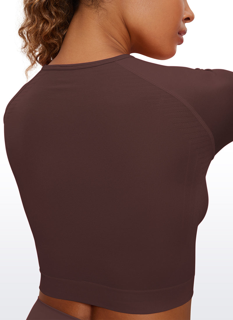 Seamless Slim Fit Cropped Long Sleeve