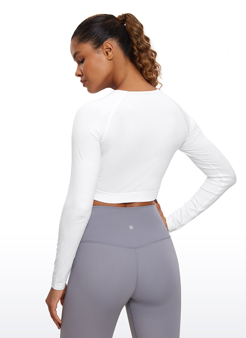 Seamless Slim Fit Cropped Long Sleeve
