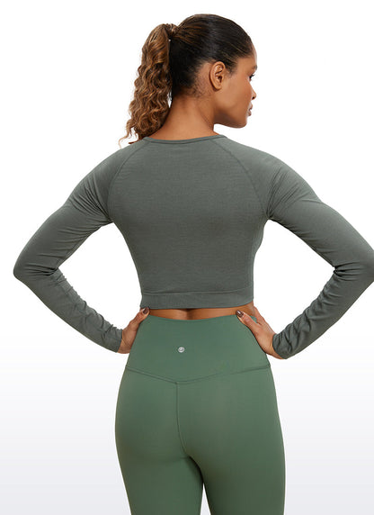 Seamless Slim Fit Cropped Long Sleeve