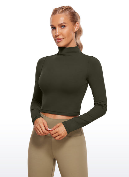 Butterluxe Mock Turtleneck Long Sleeve