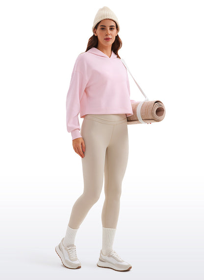 SoftAura Cropped Pullover Hoodie