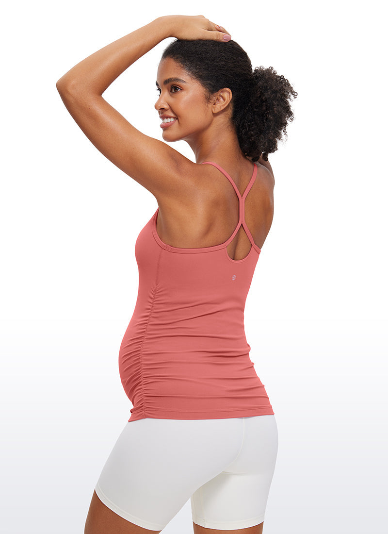 Butterluxe Ruche Sides Y Back Maternity Tank
