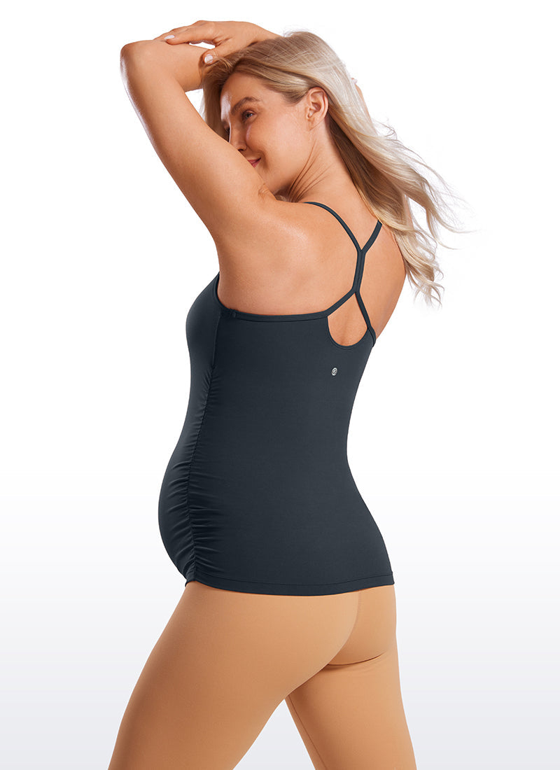 Butterluxe Ruche Sides Y Back Maternity Tank