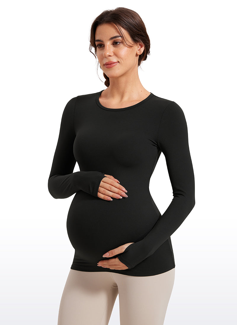 Butterluxe Maternity Crewneck Long Sleeve