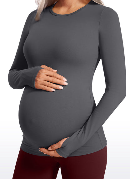 Butterluxe Maternity Crewneck Long Sleeve