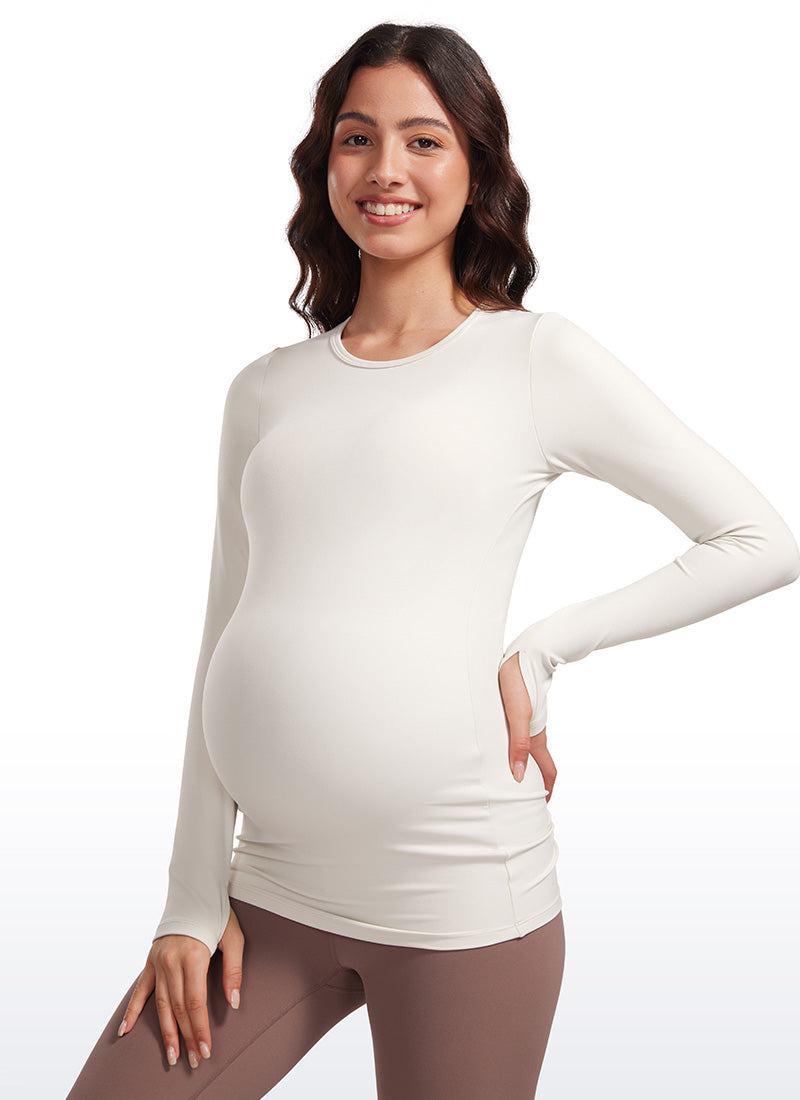 Butterluxe Maternity Crewneck Long Sleeve