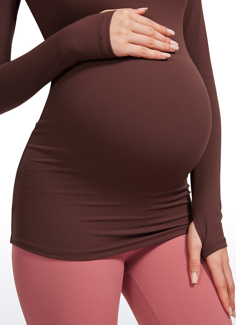 Butterluxe Maternity Crewneck Long Sleeve