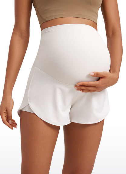 Feather-Fit Soft 2 in 1 Maternity Short 3''