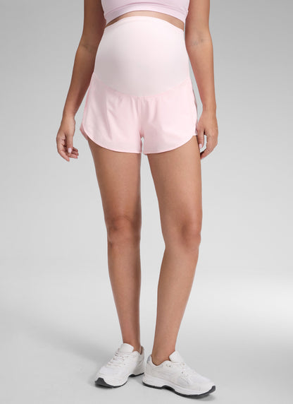 Feather-Fit Soft 2 in 1 Maternity Short 3''