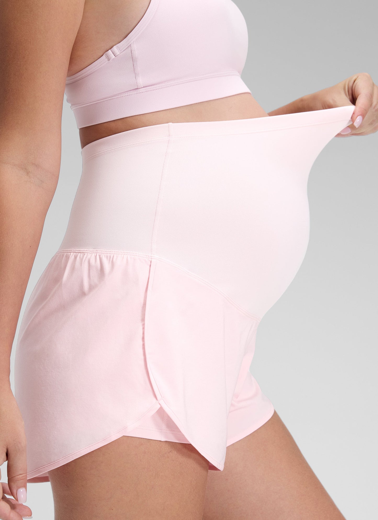 Feather-Fit Soft 2 in 1 Maternity Short 3''
