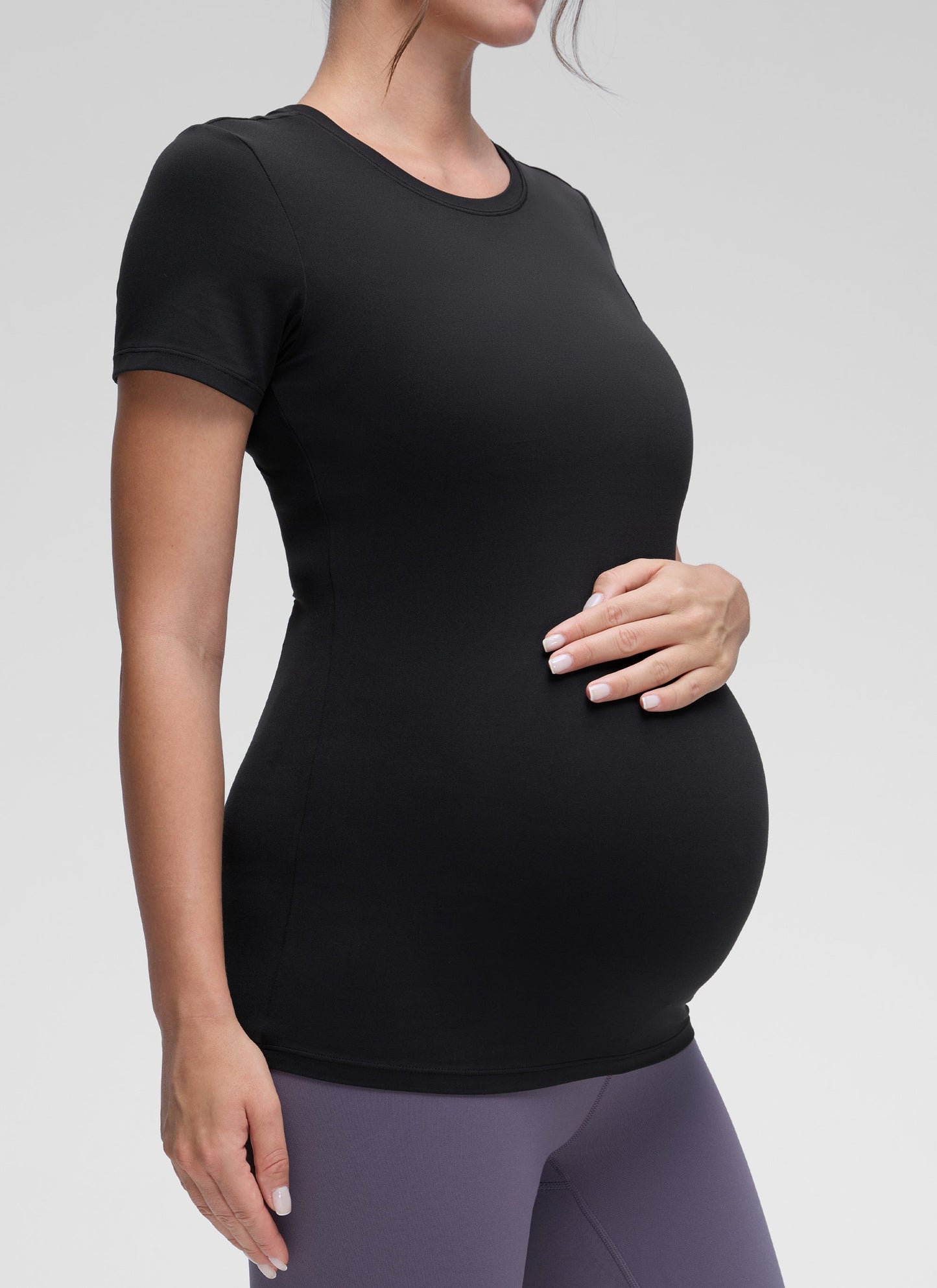 Softembrace Maternity Crew Neck Short Sleeve