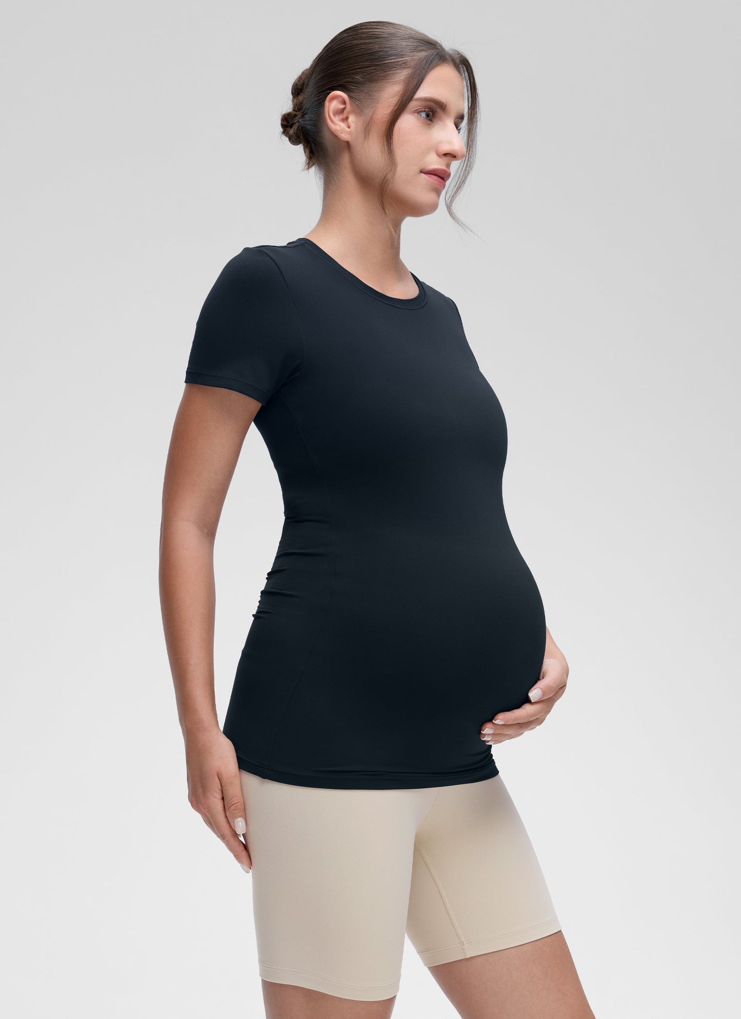 Softembrace Maternity Crew Neck Short Sleeve