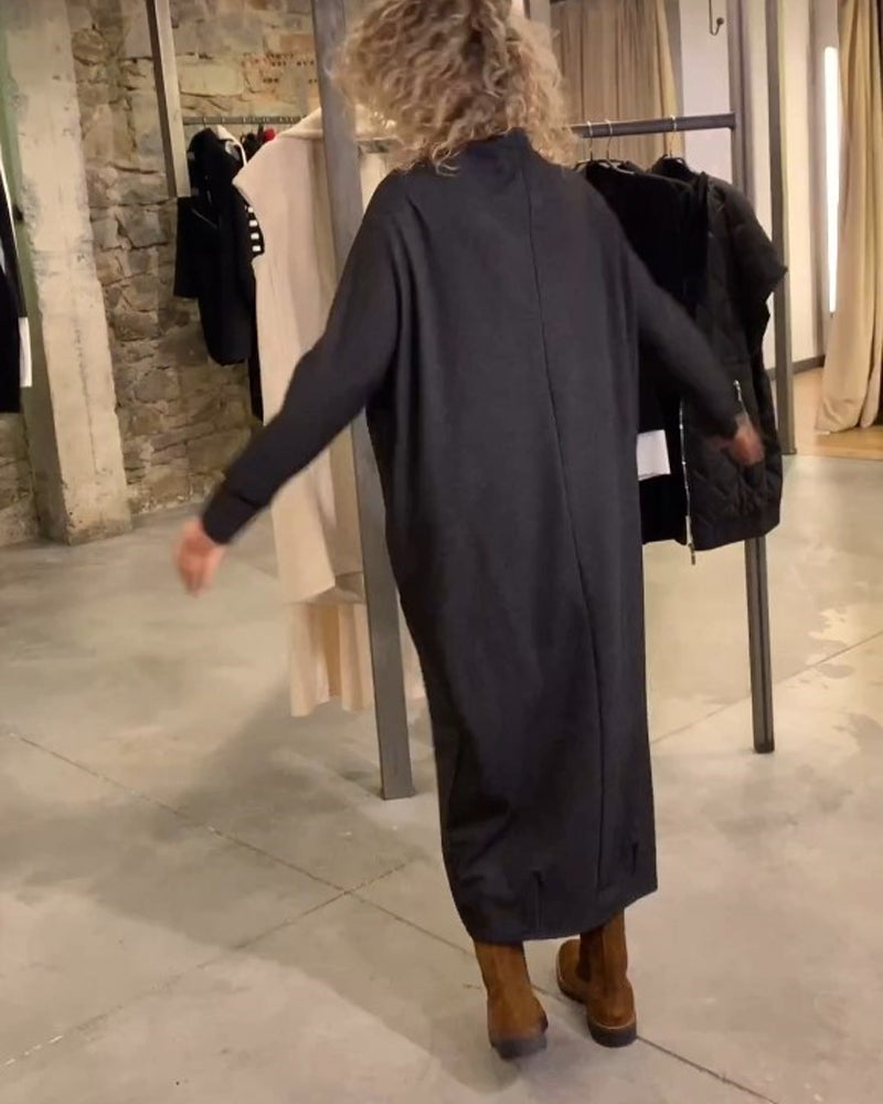 Casual Shift Bat Sleeve Dress