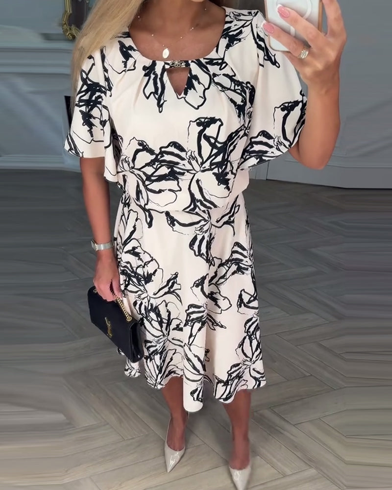 Casual Temperament Printed Dress