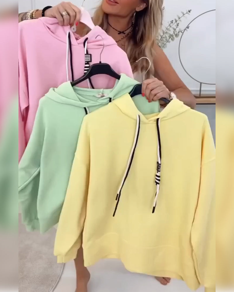 Street Style Sweatshirt Sports Two-Piece Suit