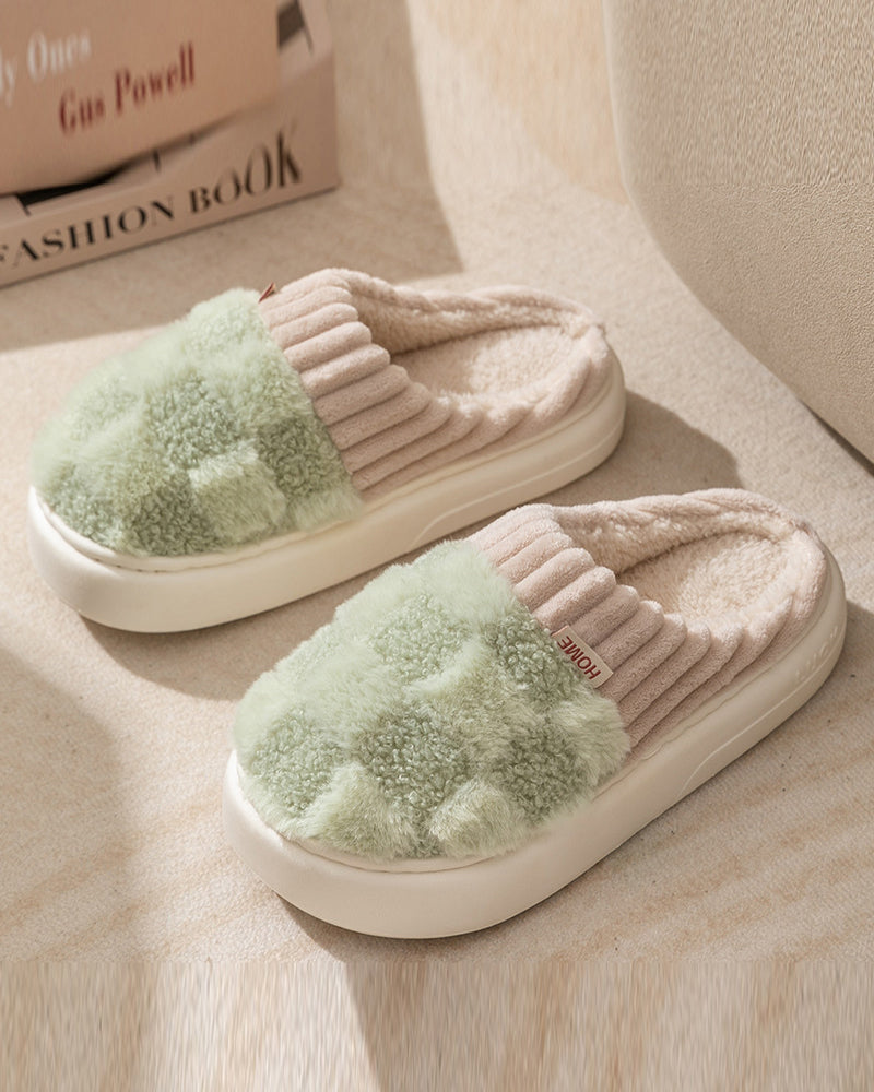 Indoor home non-slip warm slippers