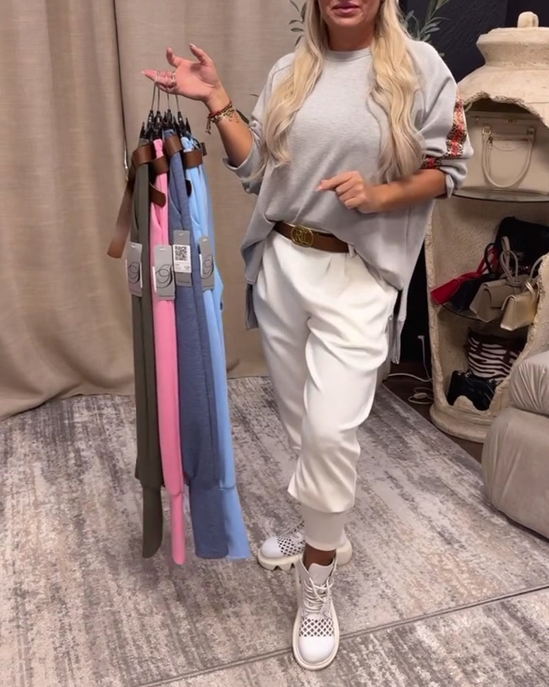 Solid Color Simple Pants