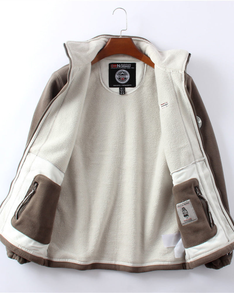 Men's Double-Layer Fleece Jacket & 50% OFF