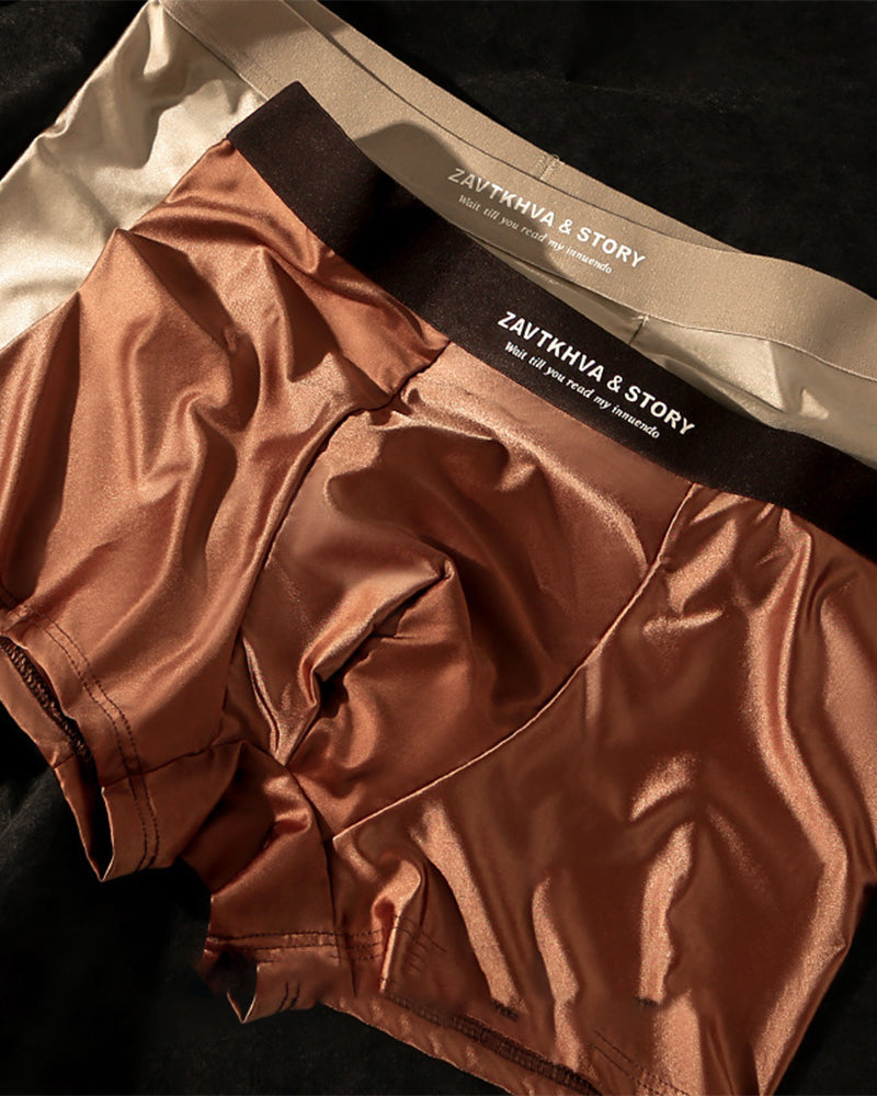 Luxury Ice Silk Men’S Boxer Briefs