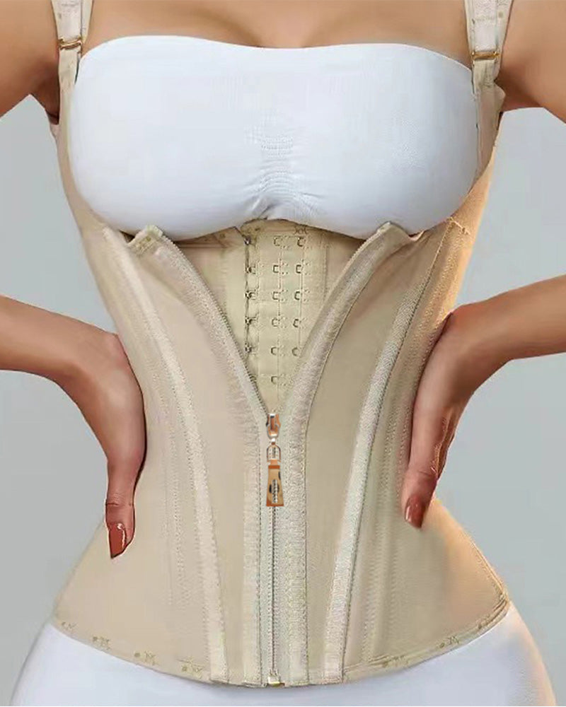 Zippered breasted shapewear