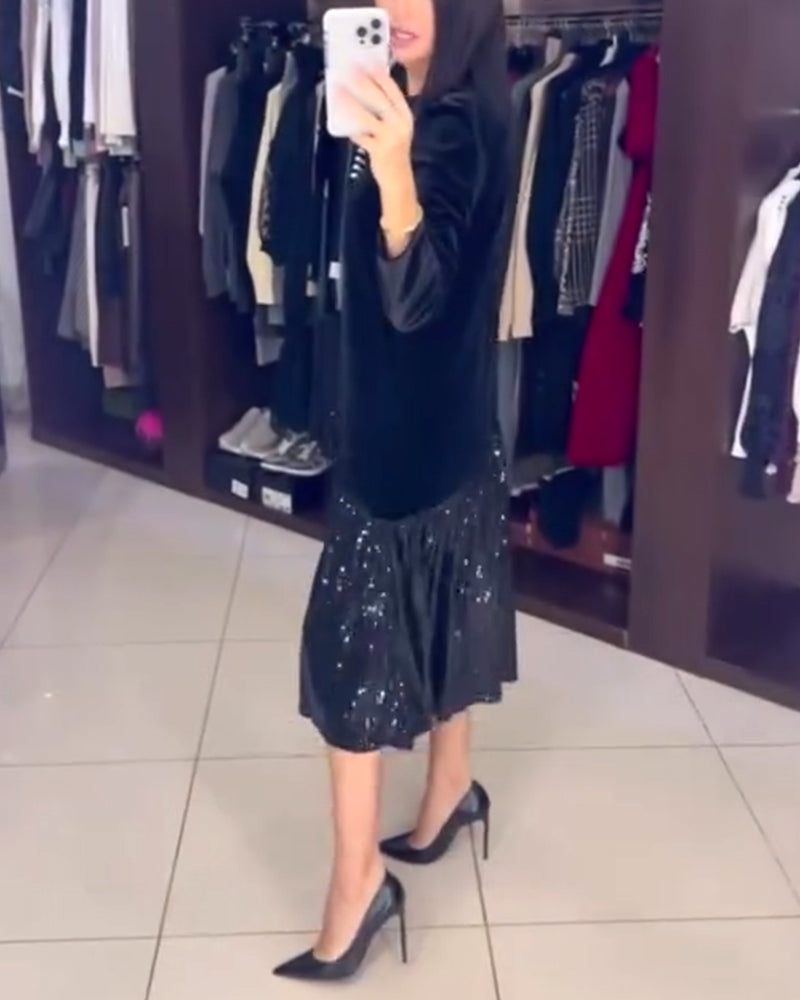 Casual Temperament Sequin Dress