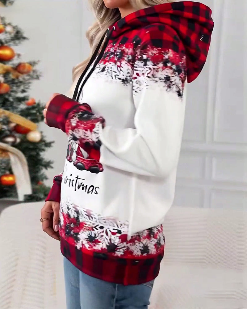 Santa Claus Print Hoodie